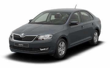 Požičať Škoda Rapid 2019, 1.0 TSI, 81 kW (110k) - farba sivá quartz 